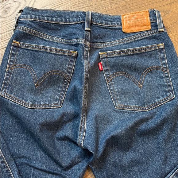 Levi's Wedgie Dark Indigo Straight Jeans - Picture 6 of 7